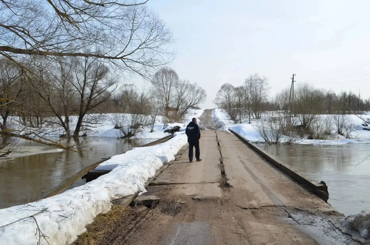 В районе Малоярославца, в Играевском, ожидается частичное подтопление моста из-за повышения уровн...